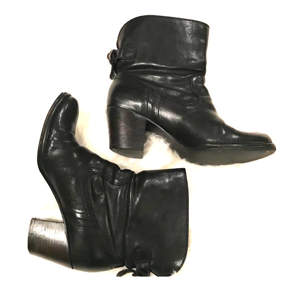short black boots with heel